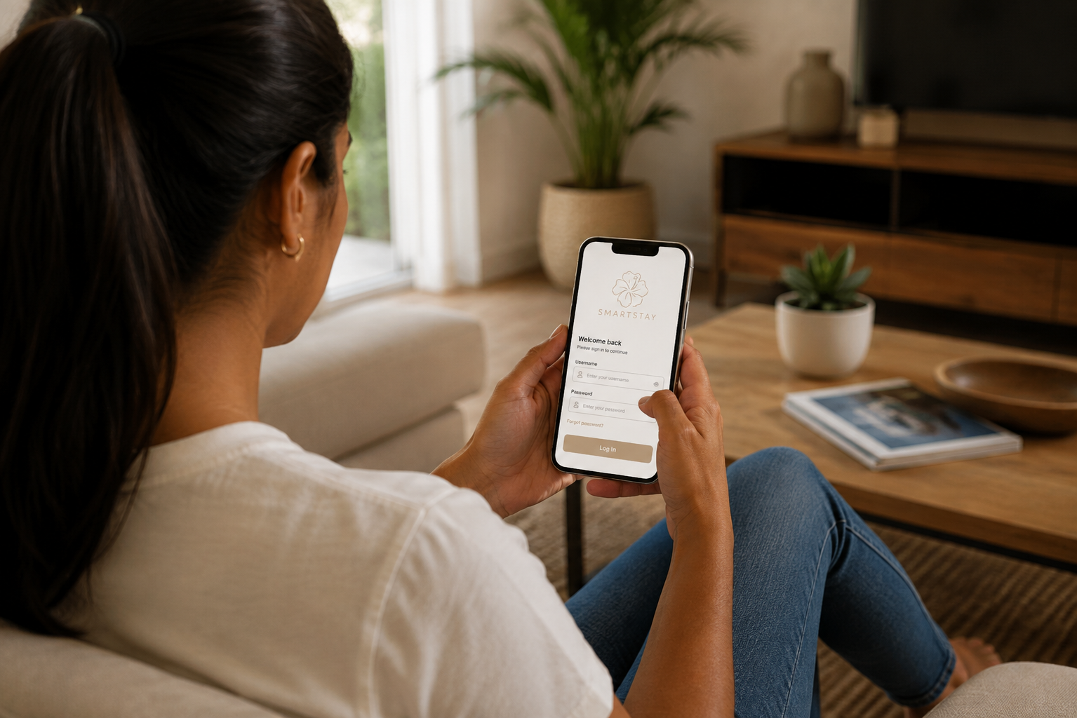 Property owner accessing the Smartstay Owner App